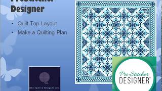 ProStitcher Designer  Quilt Layout [upl. by Simonette]