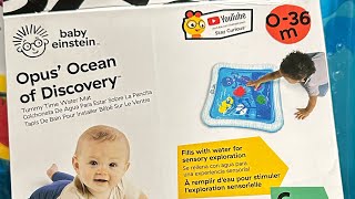 Baby Einstein Opus ‘ Ocean of Discovery Tummy Time Water Mat [upl. by Hedges]