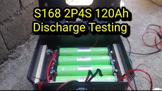 S168 2P4S 120AH Discharge Testing lifepo4battery [upl. by Swaine]