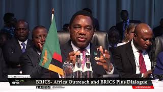 BRICS Summit I Statement by Zambias President Hakainde Hichilema [upl. by Eriuqs643]