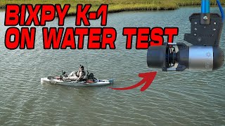 Jet Motor On A Kayak Speed  Bixpy K1 On Water Test [upl. by Hurless]