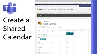 How to create a shared calendar in Microsoft Teams [upl. by Rip2]