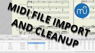 MuseScore Tutorial 11  MIDI File Import and Cleanup Intermediate [upl. by Myles]