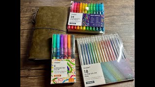 Gel Pens Markers Highlighters  Oh my Testing Grabie products [upl. by Giacobo268]