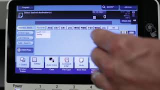 How to Enter Scan to Email Addresses into Your Konica Minolta Bizhub Machine [upl. by Kort768]