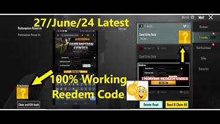 TODAY NEW REDEEM CODE PUBG MOBILE Get Free Rewards  PUBG Mobile REDEEM CODE TODAYpubgm [upl. by Arodasi98]