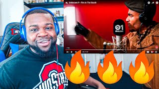 AMERICAN RAPPER REACTS TO  Unknown P  Fire In The Booth REACTION [upl. by Eelrebmik]