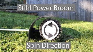 Stihl Power Broom Bristle Spin Direction [upl. by Tila]