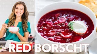 Classic Red Borscht  Borsch Recipe Beet Soup  Natashas Kitchen [upl. by Chema71]