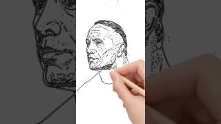 Sketching The Rock  Dwayne Johnson Pencil Art TimeLapse TheRock DwayneJohnson WWE [upl. by Ymrej193]