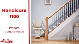 Handicare 1100 Straight Stairlift  Product Trailer amp Demonstration [upl. by Eelitan]