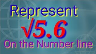 Represent Root 56 on the number line [upl. by Neelyaj]