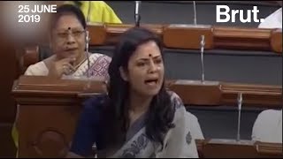 Mahua Moitras Fiery First Speech in Parliament That Went Viral [upl. by Trebliw]