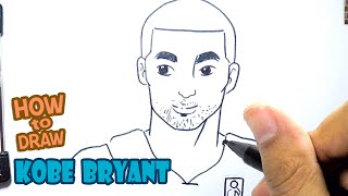 How to Draw Kobe Bryant Step by Step [upl. by Avraham]