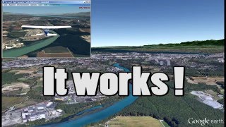 Flight Simulator X with Google Earth [upl. by Kerrill]