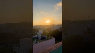 Pondicherry Sun set view from the top ⛅️ pondicherry pondi sunset views youtube shorts [upl. by Hbahsur528]