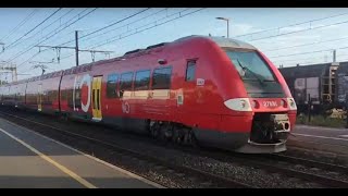 French TER arriving and departing at Rivesaltes France [upl. by Oner]