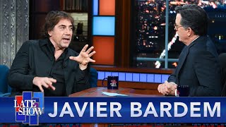 Javier Bardem On Performing With His Wife Penélope Cruz [upl. by Aelat]