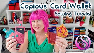 Copious Card Wallet Tutorial  Easy sewing project [upl. by Kuo998]