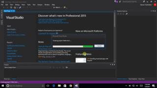 How to create new project in Visual Studio 2015 [upl. by Frasch445]