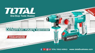 TOTAL Cordless Rotary Hammer TRHLI20228 [upl. by Masry]