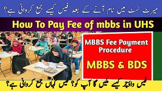 How To Pay Fee MBBS Of UHSHow To Download Fee Voucher Of UHSMBBS AdmissionHammadSpeaks [upl. by Roosnam313]