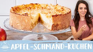 ApfelSchmandkuchen  Schneller ApfelPuddingkuchen 🍎😍 I Einfach Backen [upl. by Bolan305]