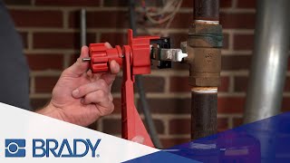 Brady Universal Valve Lockout  How to install [upl. by Peedsaj599]