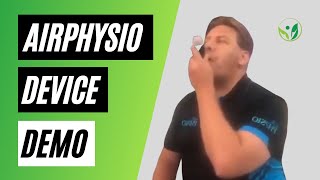 AirPhysio Demonstration How to Use the AirPhysio Breathing Device [upl. by Athene]