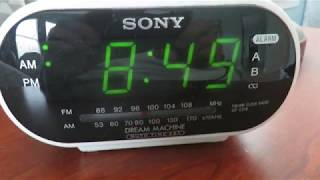 How to set the datetime on the SONY Alarm Clock [upl. by Nedry373]