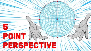 How to Draw Fisheye Perspective Backgrounds for Manga amp Comics 5 Point Perspective [upl. by Quickman904]