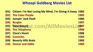 Whoopi Goldberg Movies List [upl. by Alliuqaj]