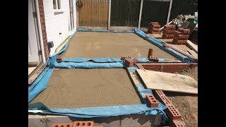 How to build an extension part 3 concrete floor slab [upl. by Huston576]