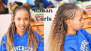 Italian Curls done on Short Hair tutorial Tips for maintaining the Curls [upl. by Dnomaj890]