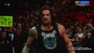 Roman Reigns Attack Triple H WWE Raw Video full HD March 2016 [upl. by Ecniv]