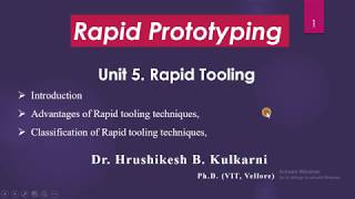 51 Basics of Rapid tooling [upl. by Iridissa]