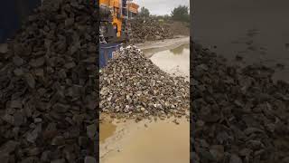 Barford 750J RS dual crusher and screener crushing hard rock constructionequipment [upl. by Hanimay]