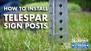 Telespar Sign Post Installation [upl. by Ley]