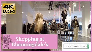 Shopping at Bloomingdales Walk around NY 2022 4K [upl. by Aehsal]