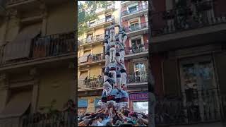 Castellers del Poble Sec  4d8c  Diada de Tardor 10XI24 [upl. by Un]