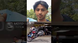 BMW s1000rr track par full sound exjost and stand rider AryanRider3796 [upl. by Adnuhsed735]