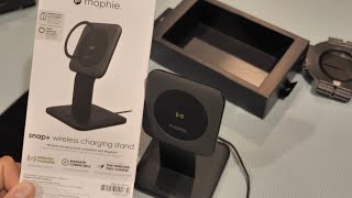 Mophie Snap Charging Stand 15W wireless charging stand compatible with snap and MagSafe Review [upl. by Lita877]