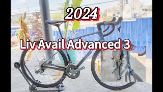 Liv Avail Advanced 3 2024  Ice Age Color   Shimano Tiagra Groupset [upl. by Ahsinnek]