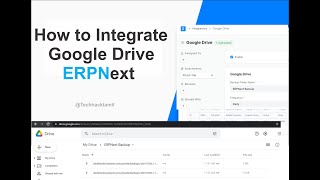 How to Integrate Google Drive in ERPNext  GoogleDrive  Frappe [upl. by Hsuk]