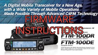 YAESU FTM100D FIRMWARE UPDATE INSTRUCTIONS 2022 [upl. by Mailli]