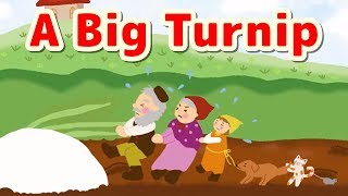 絵本 英語朗読 読み聞かせ 字幕付き｜A Big Turnip／大きなかぶ【Japanese Fairy Tales in English】 [upl. by Brawley]