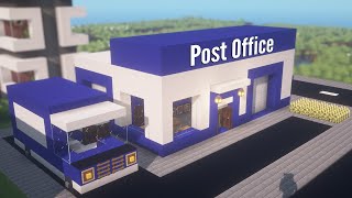 Minecraft Post Office tutorial ⛏️ [upl. by Hutt786]