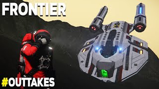 CRASHING The Ship Rover amp Game  Space Engineers Frontier  The Outtakes [upl. by Adnohryt]