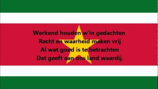 Hymne national de la Suriname [upl. by Eugirne325]