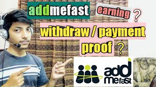 addmefasthow to withdraw from addmefast payment proof of addmefastaddmefast money [upl. by Fredie]